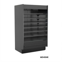 Structural Concepts Fusion Self-Service Doored Reach-In Front Remote DX Refrigerated Display Case with 2 Front Swinging Glass Doors
