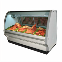 Howard-McCray 40E Series 75.5-Inch Self-Contained Curved Glass Red Meat Service Case