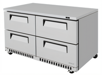 Turbo Air Super Deluxe Two-Section Front Breathing Undercounter Drawer Refrigerator, 4 Drawers, 14.8 Cu. Ft.