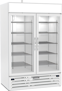 Beverage-Air MarketMax Dual-Temp Two-Section Reach-In Glass Door Refrigerator Merchandiser