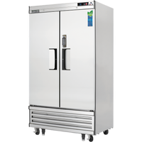 Two-Section Laboratory Refrigerator with Solid Self-Closing Doors, 33 Cu. Ft., Bottom-Mounted Refrigeration