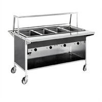 Atlas Metal CAIH-5 5-Well Electric Mobile Hot Food Serving Counter