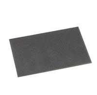 American Metalcraft 18 x 12 Inch Black One-Piece Rubber Bar Mat