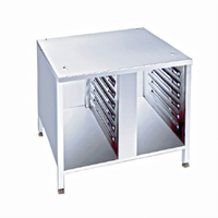 RATIONAL US III Stationary Stainless Steel Oven Stand with 14 Rails for SCC 61/CMP 101 Series
