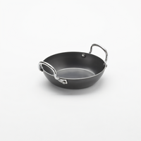 American Metalcraft 13 oz. Black Steel Round Paella Pan
