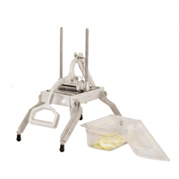 Omcan USA Vertical Countertop Fruit & Vegetable Slicer, Manual, 1/4-Inch Stainless Steel Blade