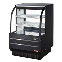 Turbo Air 36-1/2 Inch Non-Refrigerated Curved Glass Bakery Display Case