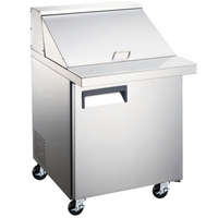 Black Diamond 27-1/2-Inch 1-Section Mega Top Refrigerated Salad/Sandwich Prep Table, 1 Door