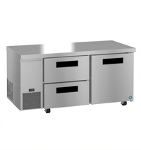 Hoshizaki Steelheart 67-Inch 19.97 Cu. Ft. Undercounter Reach-In Refrigerator with 1 Door and 2 Drawers