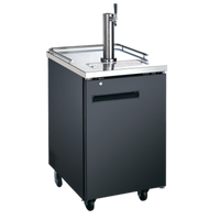 Black Diamond 24-Inch Draft Beer Cooler/Dispenser with Single Tap Tower, 1 Door, 6.5 Cu. Ft.