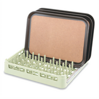 Vollrath Signature Full-Size Open-End Tray & Pan Rack, Light Green
