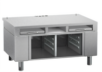 RATIONAL iVario 2-XS Electric Height-Adjustable Equipment Stand with Pull-Out Shelves