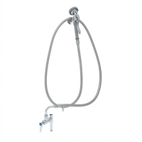T&S Brass Pre-Rinse Washdown Hose Unit with 104 Inch Flexible Stainless Steel Hose