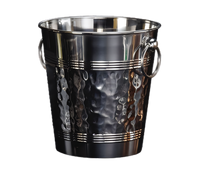 American Metalcraft Hammered Stainless Steel Wine/Champagne Bucket, 5 Qt.