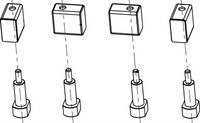 RATIONAL Mobile Oven Rack Height Extension, 2-3/4 Inch, for 20 Full-Size Pro/Classic Series