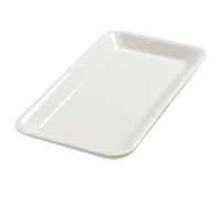 Balsam™ Third Size Rectangular Melamine Displayware Pan, Bavarian Cream