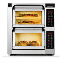PizzaMaster 552ED-3 Countertop Electric Pizza Oven with 2 Independent Chambers