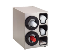 Dial-A-Cup LS-20 Stainless Steel Cabinet-Style Cup, Lid, and Straw Dispenser