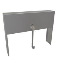 Glastender 15-Inch Single Stainless Steel Speed Rail Locking Cover