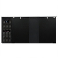 Continental Refrigerator BB69N 69-Inch Front-Breathing Two-Door Refrigerated Back Bar Cooler