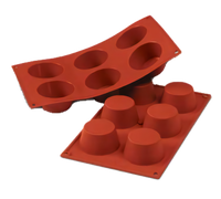 Silikomart 6-Cavity Medium Muffin Silicone Baking Mold