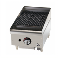 Star-Max 15-Inch Countertop Lava Rock Gas Charbroiler, 40,000 BTU