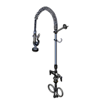 EasyInstall Spring-Action Single-Hole Deck-Mount Pre-Rinse Unit with Vacuum Breaker and 44-Inch Hose