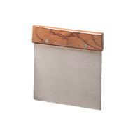 American Metalcraft 6-Inch Stainless Steel Dough Cutter/Scraper with Wooden Handle