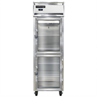Continental Refrigerator 1FNGDHD One-Section Display Freezer with Half-Height Glass Doors
