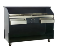 Deluxe Standard Indoor Portable Bar with Stainless Steel Work Surface and Ice Bin