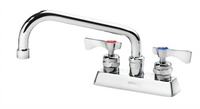 Krowne Royal Series Deck-Mount Manual Faucet with 8-Inch Swing Spout, 4-Inch Centers