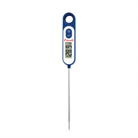 Escali Digital Long Stem Probe Thermometer, 5.6-Inch Stainless Steel Stem, Blue