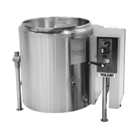 Vulcan 60-Gallon Gas Tilting Steam Kettle with Power Tilt, 2/3 Jacketed, 316 Stainless Steel Liner