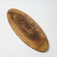 American Metalcraft Naturals Collection 25-1/2 Inch Oval Melamine Platter, Olive Wood Pattern