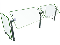 Hatco Flav-R-Shield Adjustable Self-Service 2-Bay Sneeze Guard, 60-Inch Wide