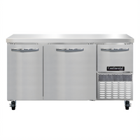 Continental Refrigerator FA60SN 60-Inch Shallow Depth Worktop Freezer with Solid Doors