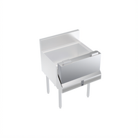 Krowne Royal Series Single 24-Inch Stainless Steel Speed Rail Locking Cover