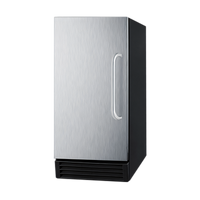 Summit Commercial BIM44G Built-In/Freestanding Undercounter Cube Ice Maker with 25 lb Storage Bin