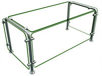 Hatco Flav-R-Shield Full-Service Single-Sided Food Shield, 36W x 18D x 18H
