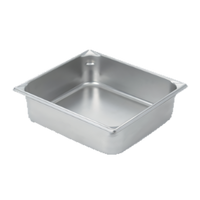 Vollrath Super Pan V 2/3 Size Solid Hotel Pan, 4 Inch Deep, 9.3 Qt, 22-Gauge Stainless Steel