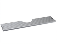 Krowne 39-Inch x 10-Inch Brushed Stainless Steel Notched Drip Tray for Beverage Tower