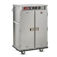 E-Series Electric Banquet Cart Holding Cabinet with Double Doors, 96 Covered Plate Capacity