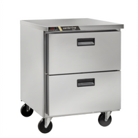 Centerline 27-Inch Compact Undercounter Drawer Freezer, 6.5 Cu. Ft., Self-Contained Rear-Mount, Stainless Steel