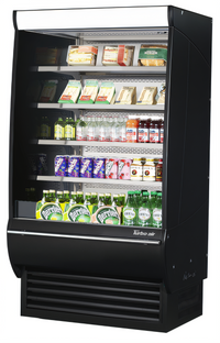 Extra Deep Vertical Open Display Merchandiser, 17.1 Cu. Ft., 36-Inch Wide, Black