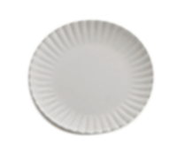 American Metalcraft 10-7/8-Inch Round White Melamine Plate with Paper Plate Design