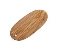 American Metalcraft Oval Olive Wood Serving Board, 16-1/8 x 7-1/8 Inch