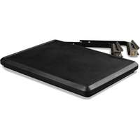 SixStar Black Polyethylene Drop-Down End Shelf for Food Bars, 20-5/8 x 15-7/8 x 1-3/4 Inches