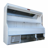 Howard-McCray 32E Series 74-Inch Open Front Produce Merchandiser with Storage Bins and Lit Shelving