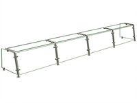 Hatco Flav-R-Shield EP21 Single-Sided Full-Service Pass-Over Sneeze Guard, 4-Bay, 132 Inch W x 18 Inch D