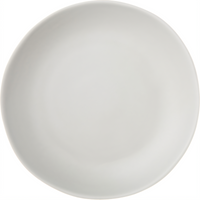 Ridge 9-Inch Free Form Salad Plate, Melamine, Cement, Matte Finish